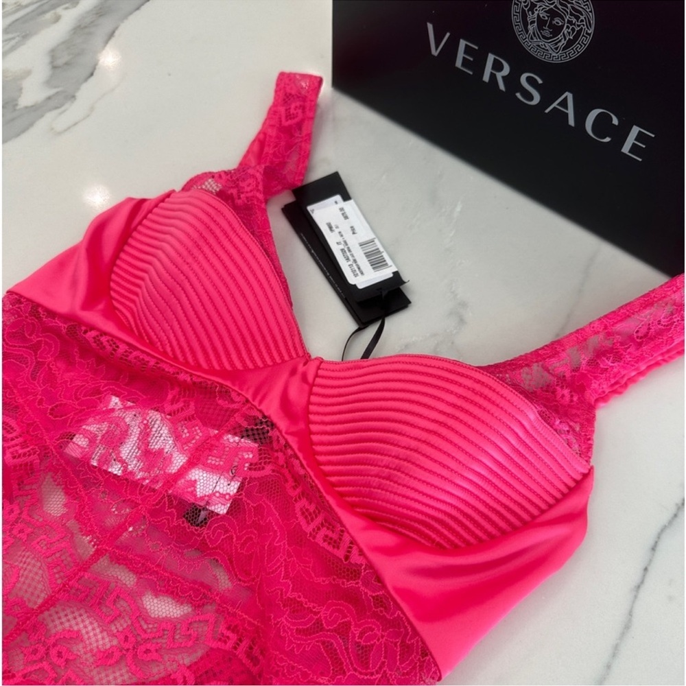 ‼️CLEARANCE SALE ‼️Versace Satin and Lace Bustier Bodysuit - Picture 8 of 11